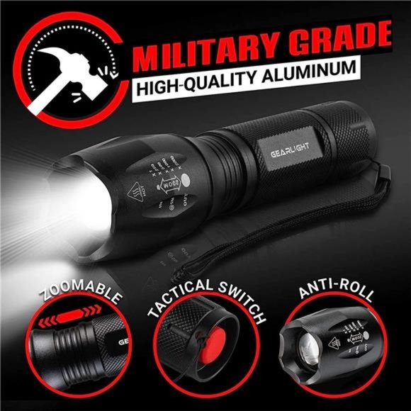 2pack LED Flashlights High Lumens-Mini Flashlights forCamping,Hiking,Dog Walking - Picture 5 of 6